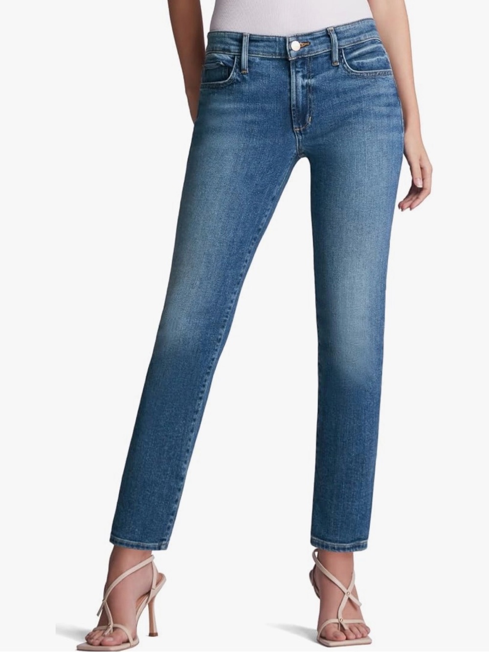 Joe’s Jeans The Lara Petite Mid-Rise Straight Leg Jeans in Claudia Wash Size 26